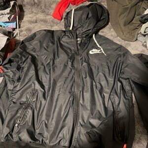 Nike Men's Black Windbreaker Jacket